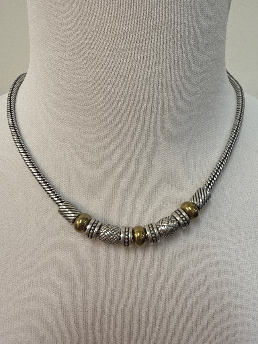 Brighton · 28457 · 16-18 inches · Silver-tone with Gold-tone accents