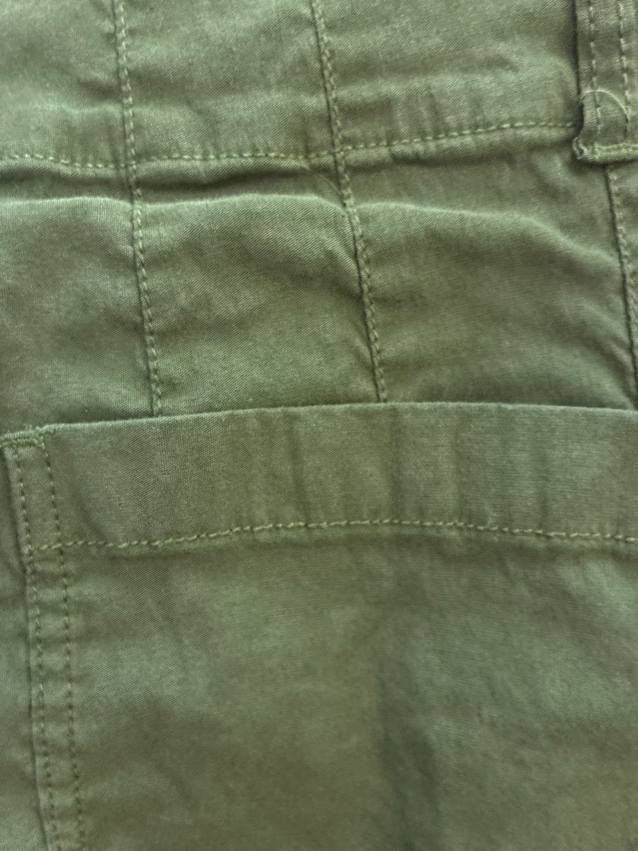 Maeve · The Colette Cotton Blend Pants · 6 · Green