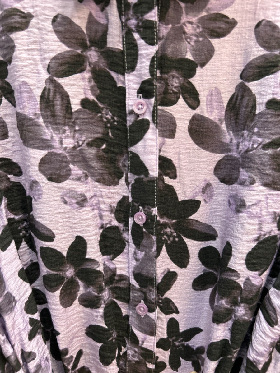Simply Vera · Longsleeve Dress · Medium · Purple and Black