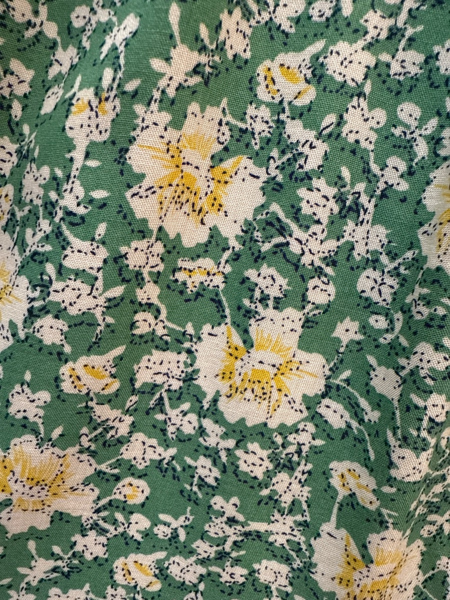 Sundance · Pleated Top · Small · Green, Yellow, White Floral