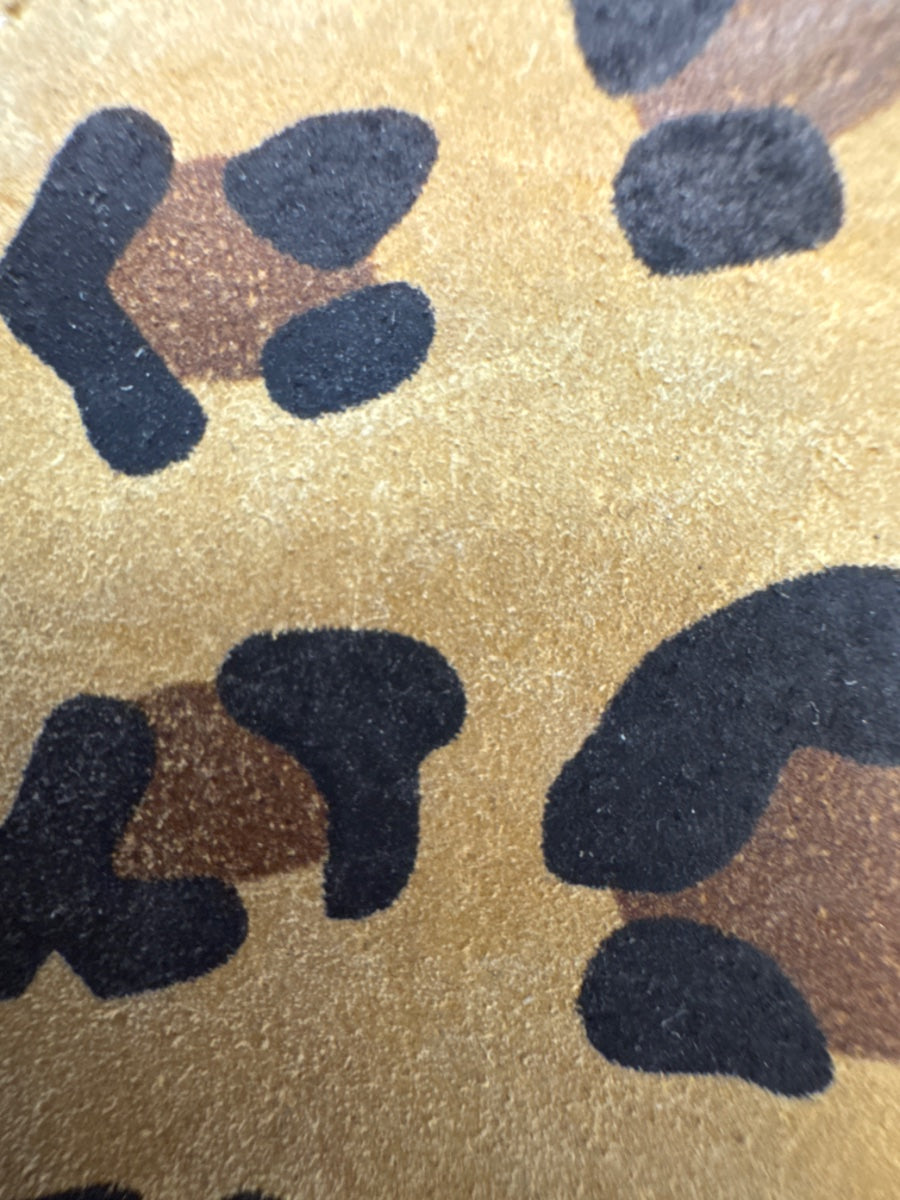 Kenneth Cole · Great Gal T-Strap Wedge Sandal · 9 · Leopard