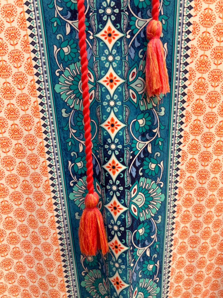 Aqua et Sol · Hooded Swim Cover with Pockets! · Medium · Coral and Teal