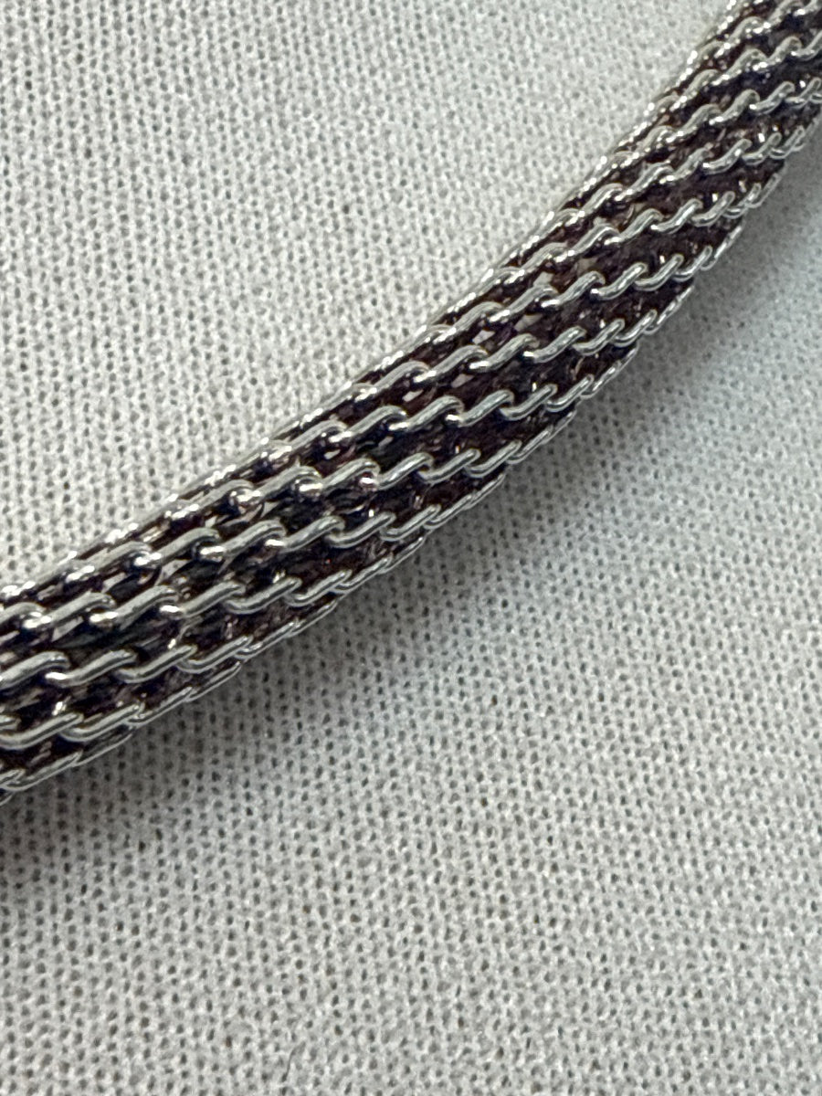 .925 Woven Wheat Mesh Chain w/ Lobster Clasp Necklace · Jewelry · 20 inches · Sterling Silver