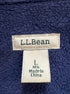 L.L.Bean · Fleece Lined Hooded Plaid Shacket · L · Navy/Red