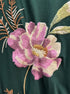 Johnny Was · Ivy Floral Embroidered Longsleeve · Large · Dark Green