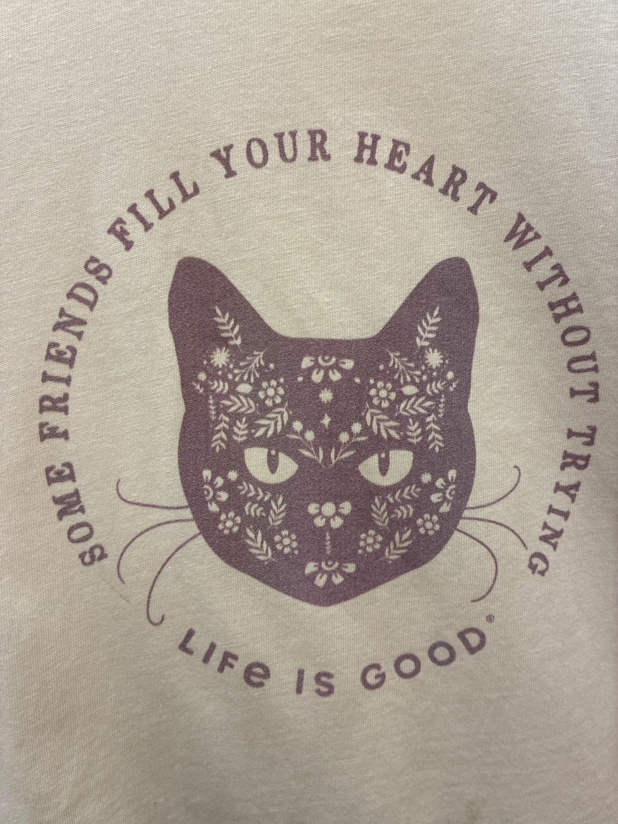 Life is Good · Some cats just find you · XLarge · CreamLavender