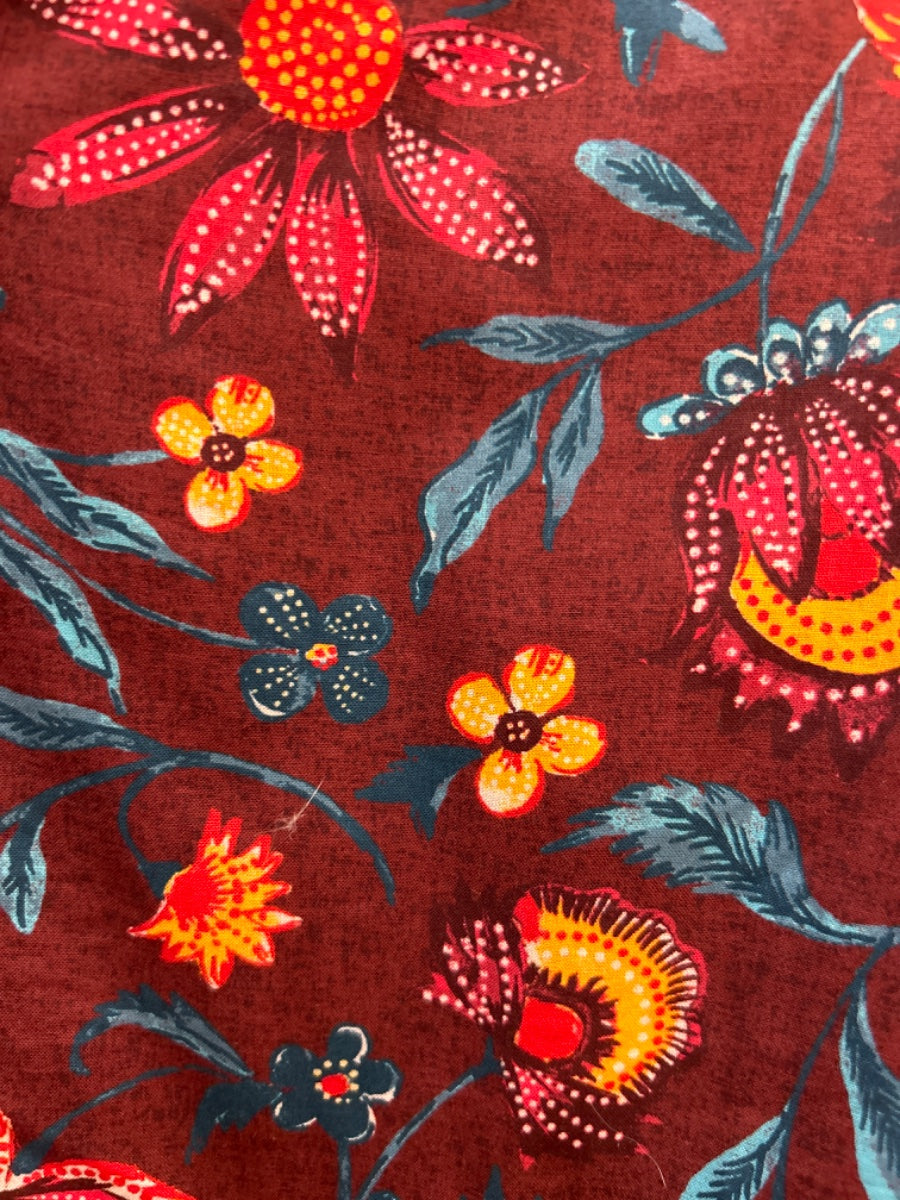 Sundance · Longsleeve Dress · Large · Burgundy Floral