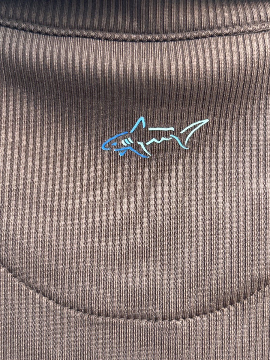 Greg Norman · 1/4 Zip Pullover · Medium · Brown