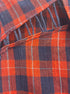 Free People · Long Sleeve Shirt · Medium · Navy/Orange Plaid