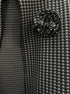 The Clothes Rack · Open Drape Cardigan · 1X/2X · Black and White Houndstooth