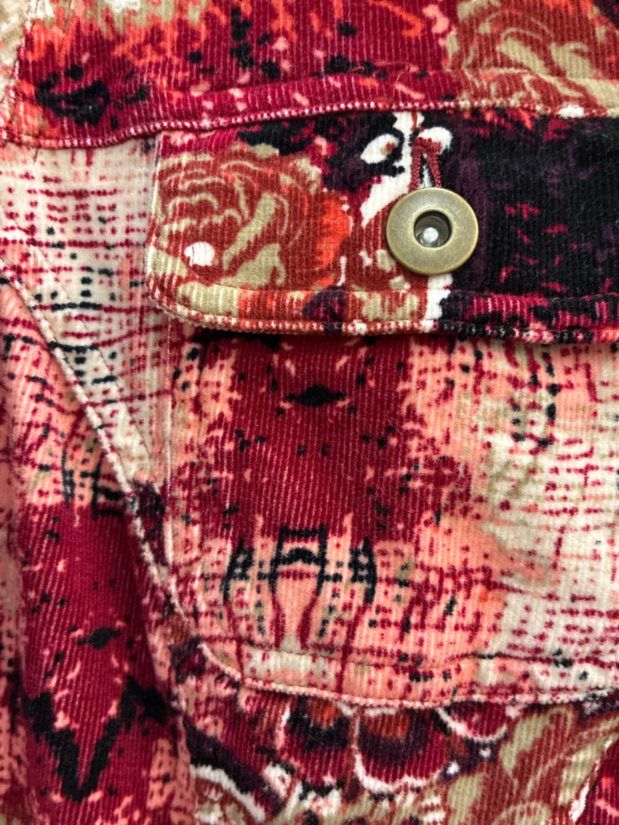 Chris&Banks · Corduroy Jacket Paisley print · Medium · BurgPink