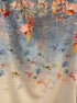 TCR · Charming Art Sleeveless Top with Sheer Topper · Large · Blue Floral