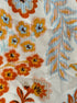 DR2 · Ruffled Sleeve Top with keyhole detail · 1X · OrangeFloral