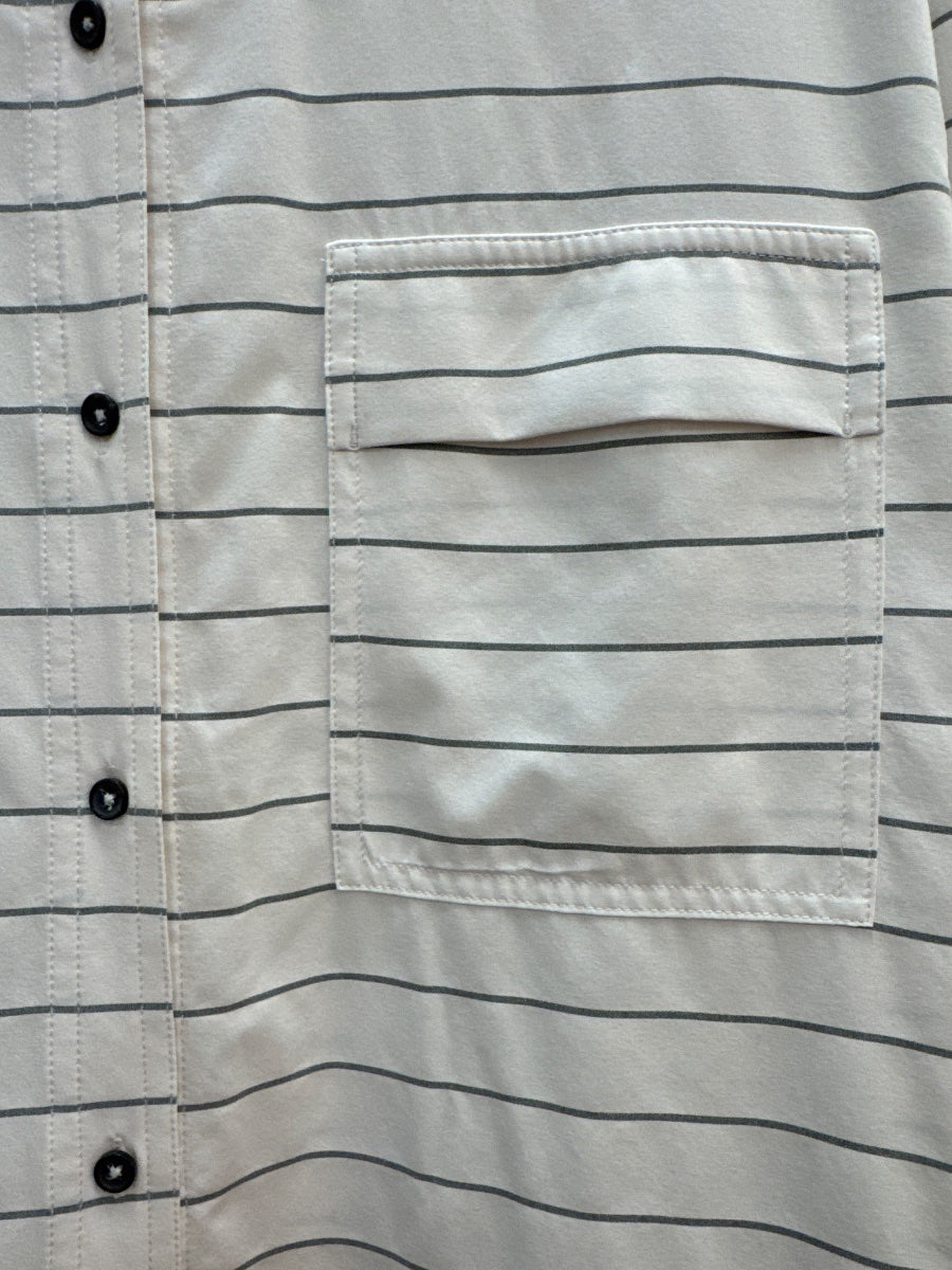 PrAna · LongSleeve Shirt · Large · WhiteGray