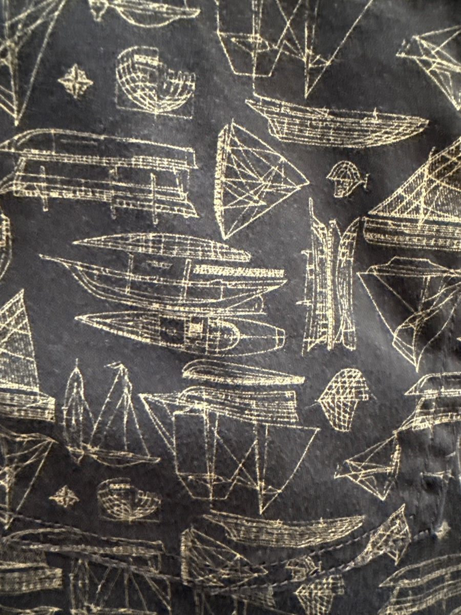 Ralph Lauren · Ralph Lauren · Straight Leg Boat Print · 1X · Navy · 1X · Navy