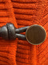 Jones New York · One Button Cardigan · Large · Burnt Orange