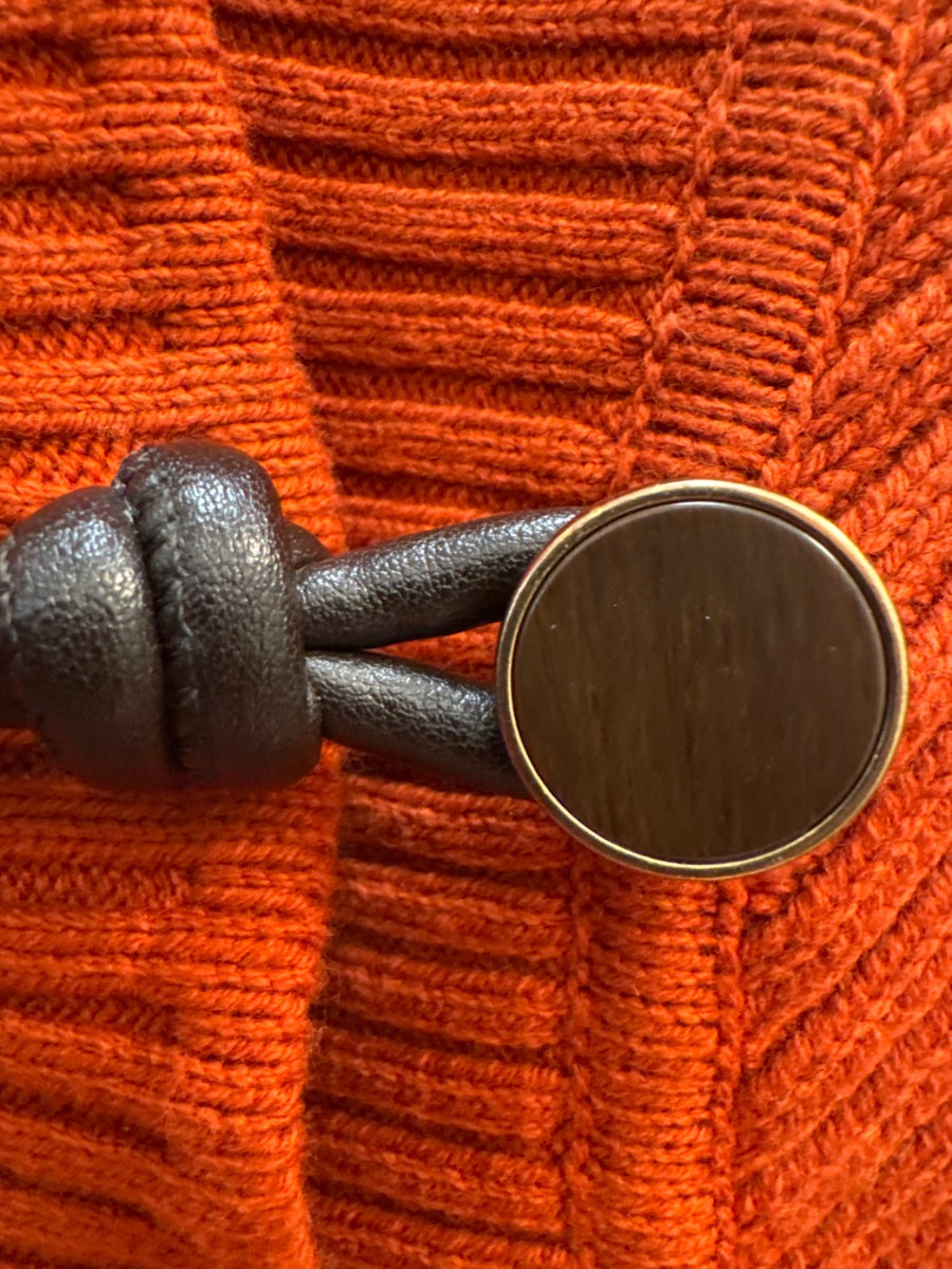 Jones New York · One Button Cardigan · Large · Burnt Orange