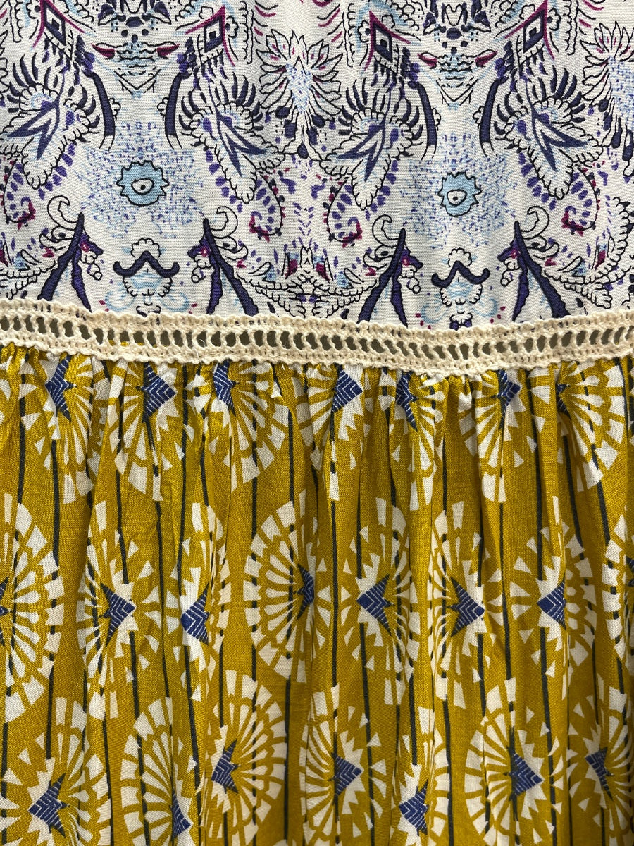 Sundance · Dress with slip · Small P · DijonBlue