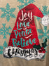 Daisy Rae · Joy Love Peace Believe Christmas · 2X · BeigeMulti