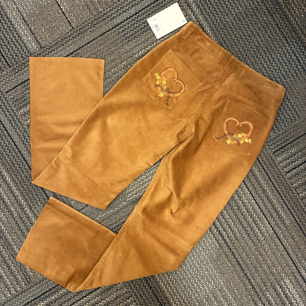 Suede Pants