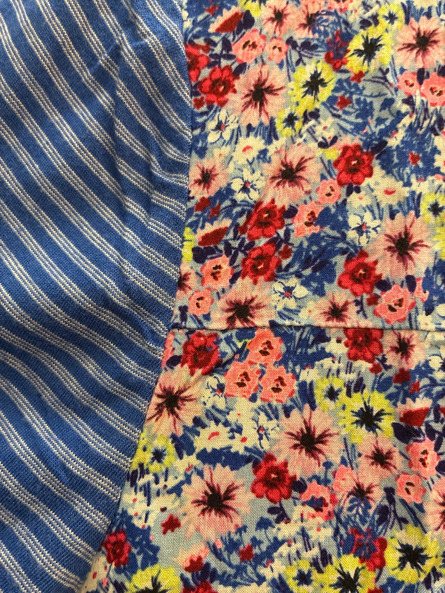 Talbots · ShortSleeve Top · Small · Blue, Pink Floral