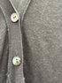 J. Jill · Button Up Cardigan Tiered Detail · Medium · Gray