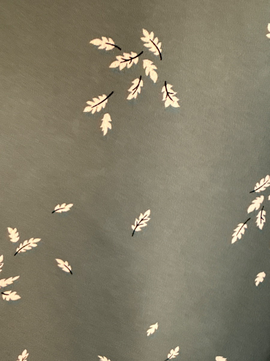 Papermoon · Floral Pattern Blouse · Medium · Seafoam