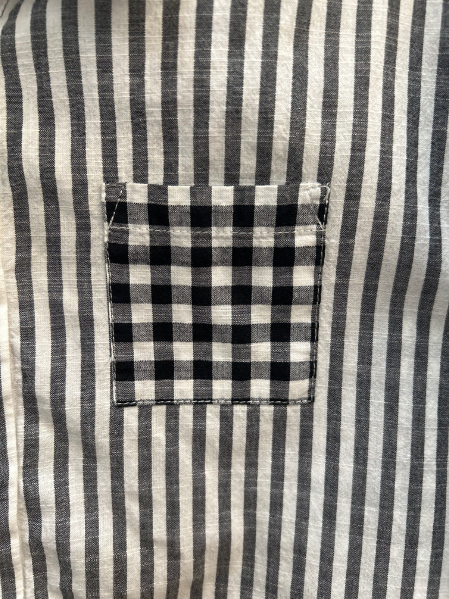 Chris&Banks · Short Sleeve Shirt · Large · WhiteGray