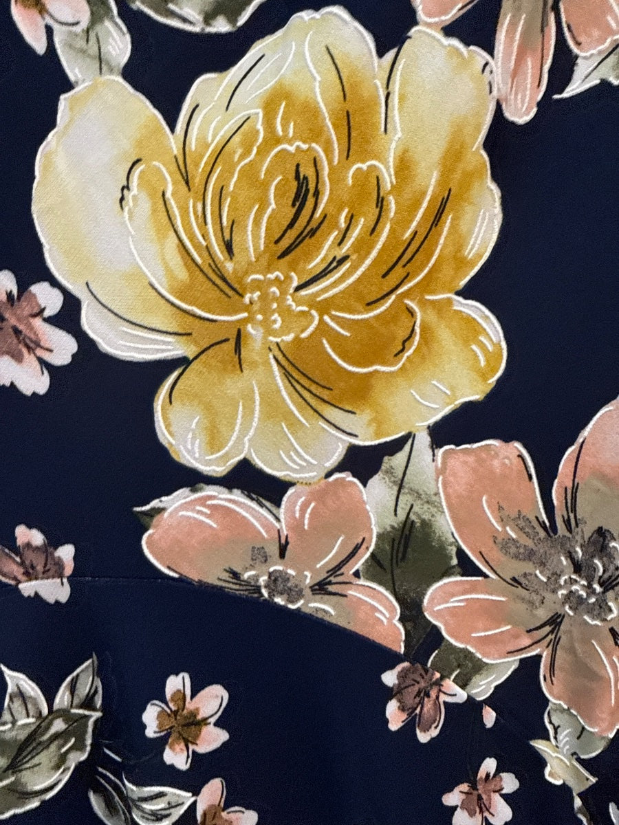 RobbieBee · Dress · Large · Navy Floral