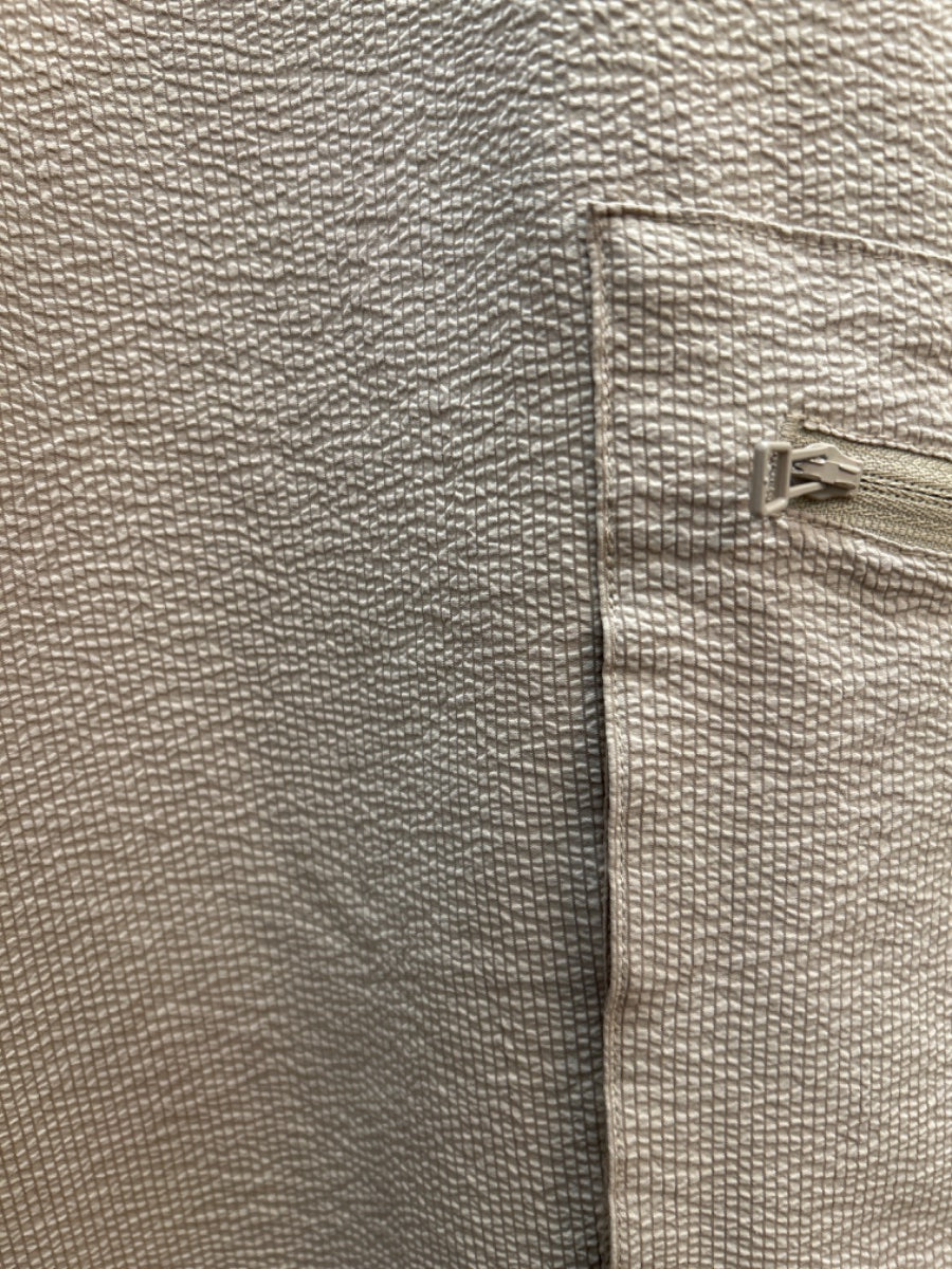 SAGE · Ankle Pants Biscotti Textured · Medium · Biscotti