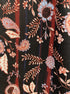 Knox Rose · Boho Top · 1X · BlackBurgundy Paisley