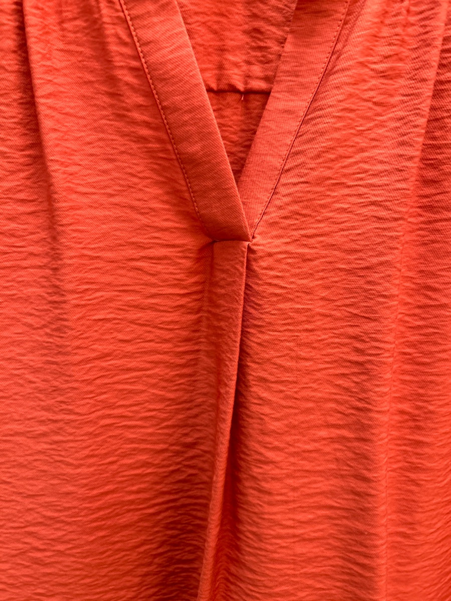 Liz Claiborne · Spice Split Neck Style · Large · Rust