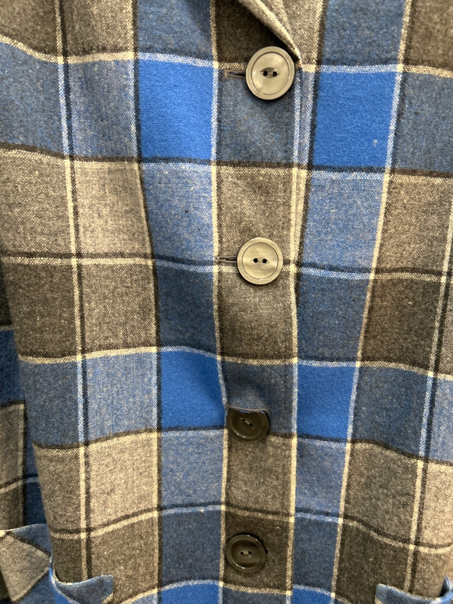 Pendleton · Jacket · 1X · GrayBlue Plaid
