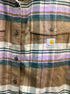 Carhartt · Cashew Multi Cotton Blend Plaid LongSleeve Shirt · Medium · Cashew Multi