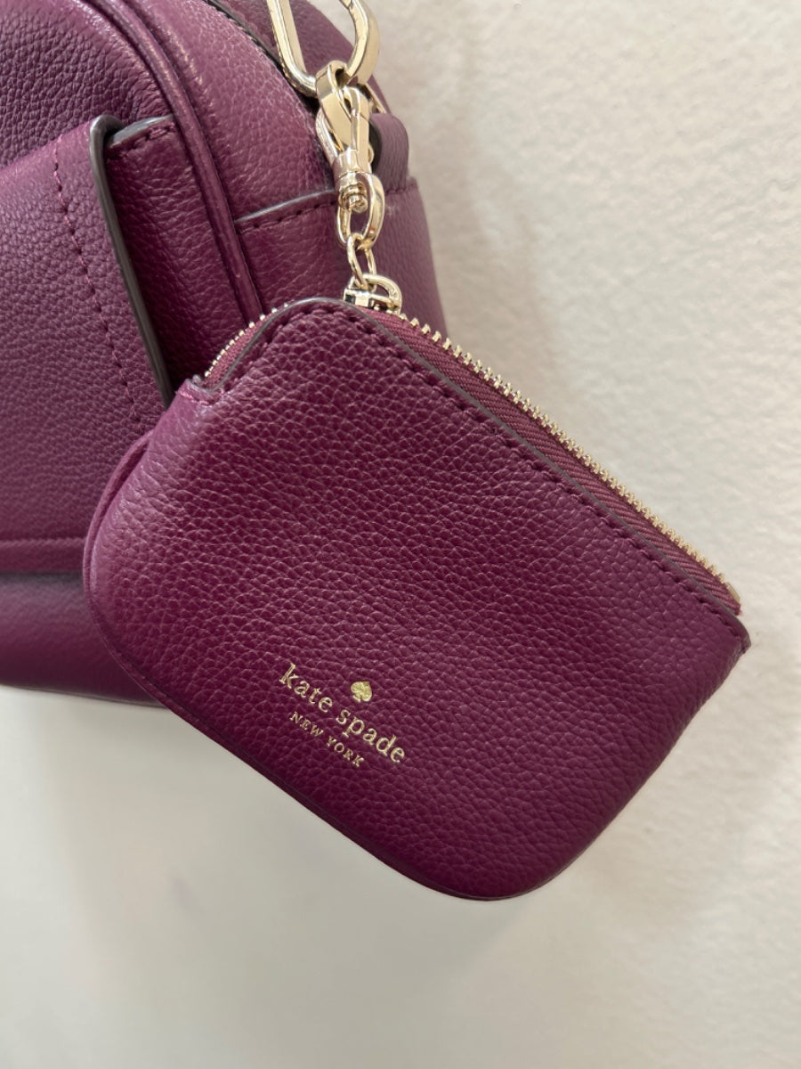 Kate Spade · Rosie Pebbled Leather Flap Camera Bag · Crossbody · Plum