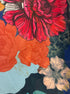 SoftSurroundings · Open Drape Cardigan · Medium · Teal Floral