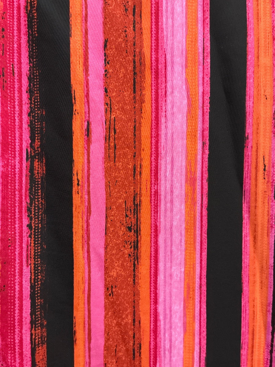 Susan Graver · Blouse · Large · BlackPink Striped