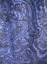 Croft&Barrow · Paisley Print Short Sleeve Top · XLarge · Blue/Black