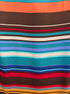 Calvin Klein · Sleeveless Pleated Dress · 10 · TealMulti Striped