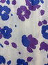 Cabi · Cap Sleeve Top · Medium · White, Purple, Blue