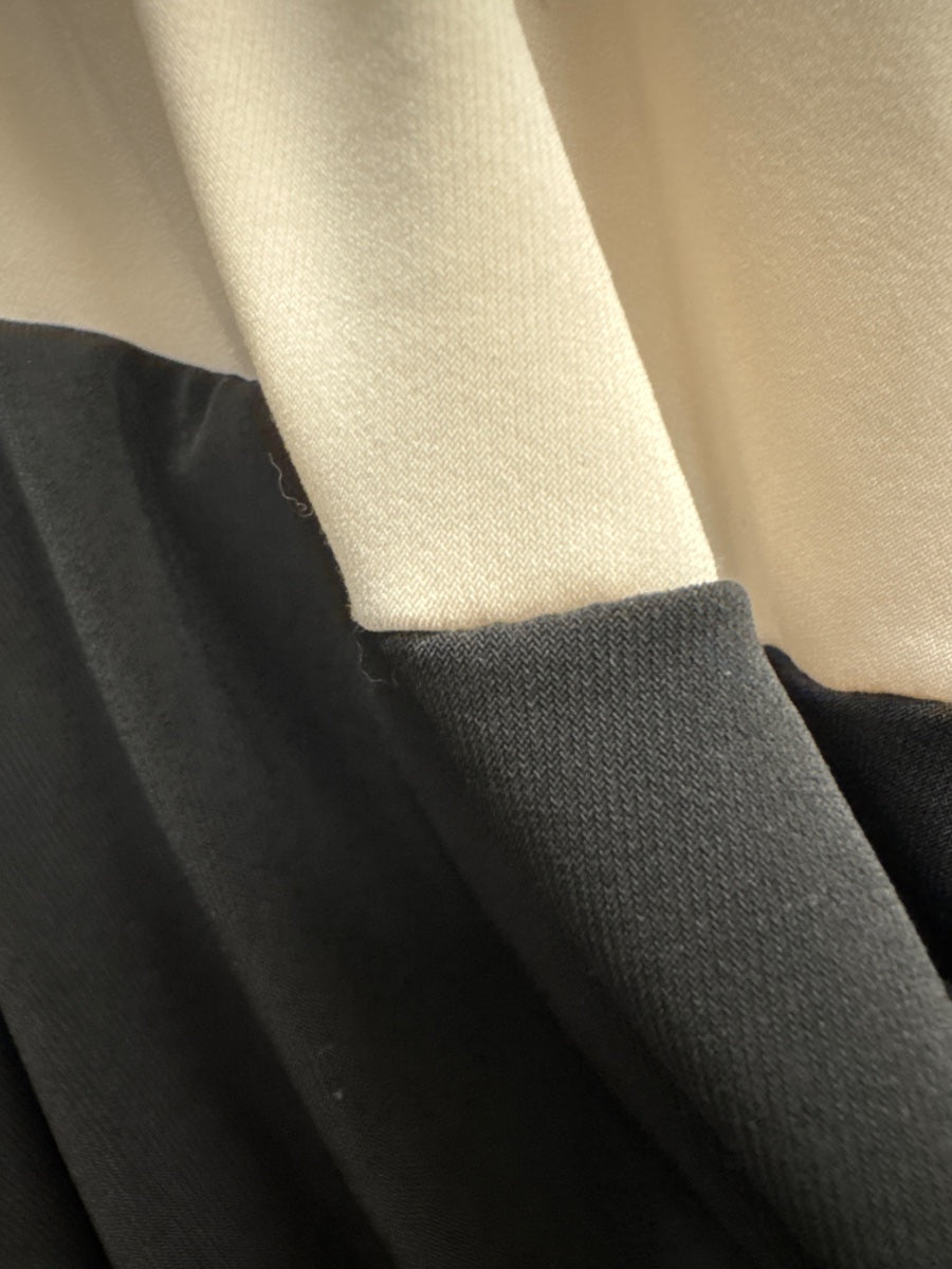 Ralph Lauren · Sleeveless Colorblock Dress · 4 · Blk/White