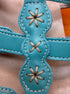 SAS · Naples slide sandals · 6.5 · Turquoise