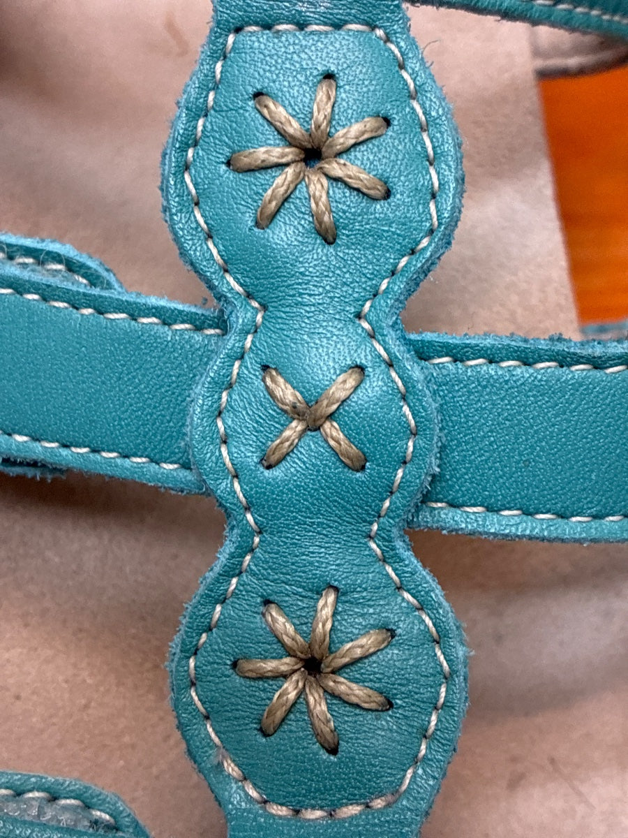 SAS · Naples slide sandals · 6.5 · Turquoise