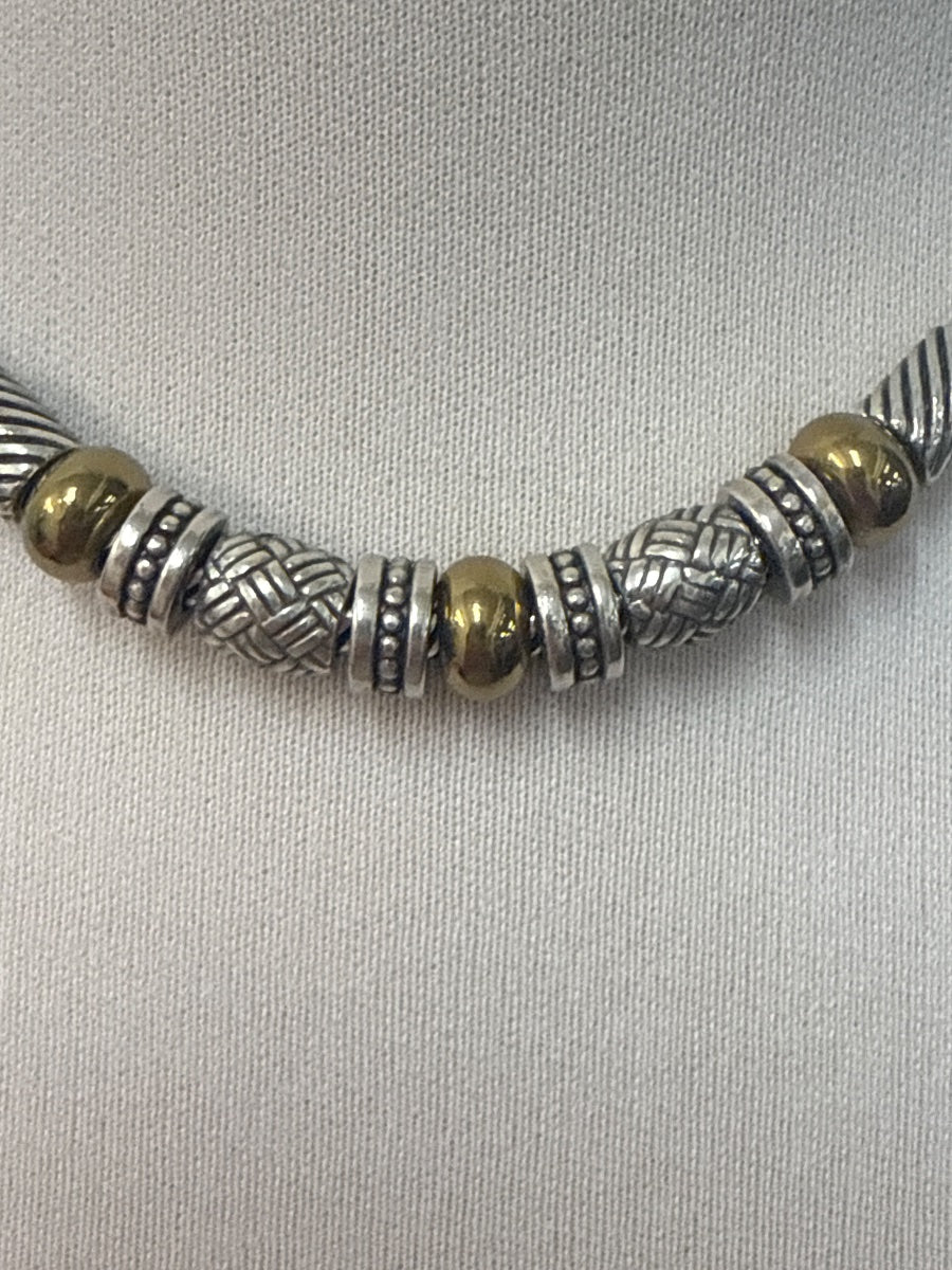Brighton · 28457 · 16-18 inches · Silver-tone with Gold-tone accents