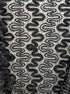Banzai · Sheer Metallic Tie Front Shrug · L/XL · BlackSilver
