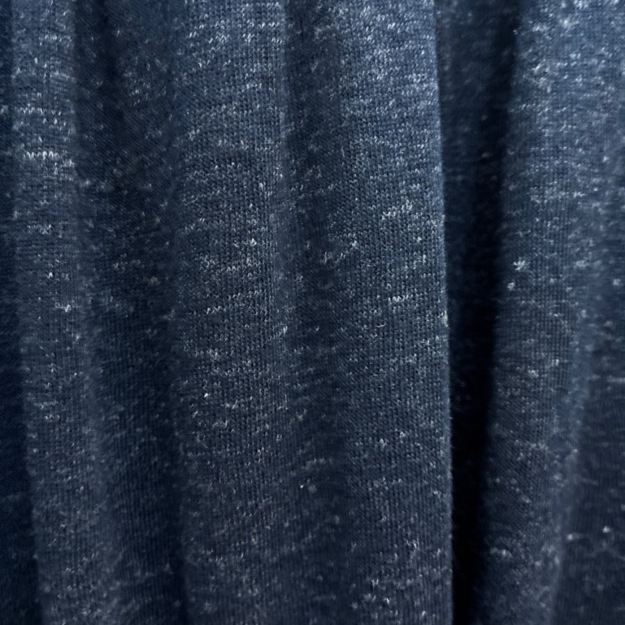 LOFT · Smocked Belted Linen blend · Medium · Navy