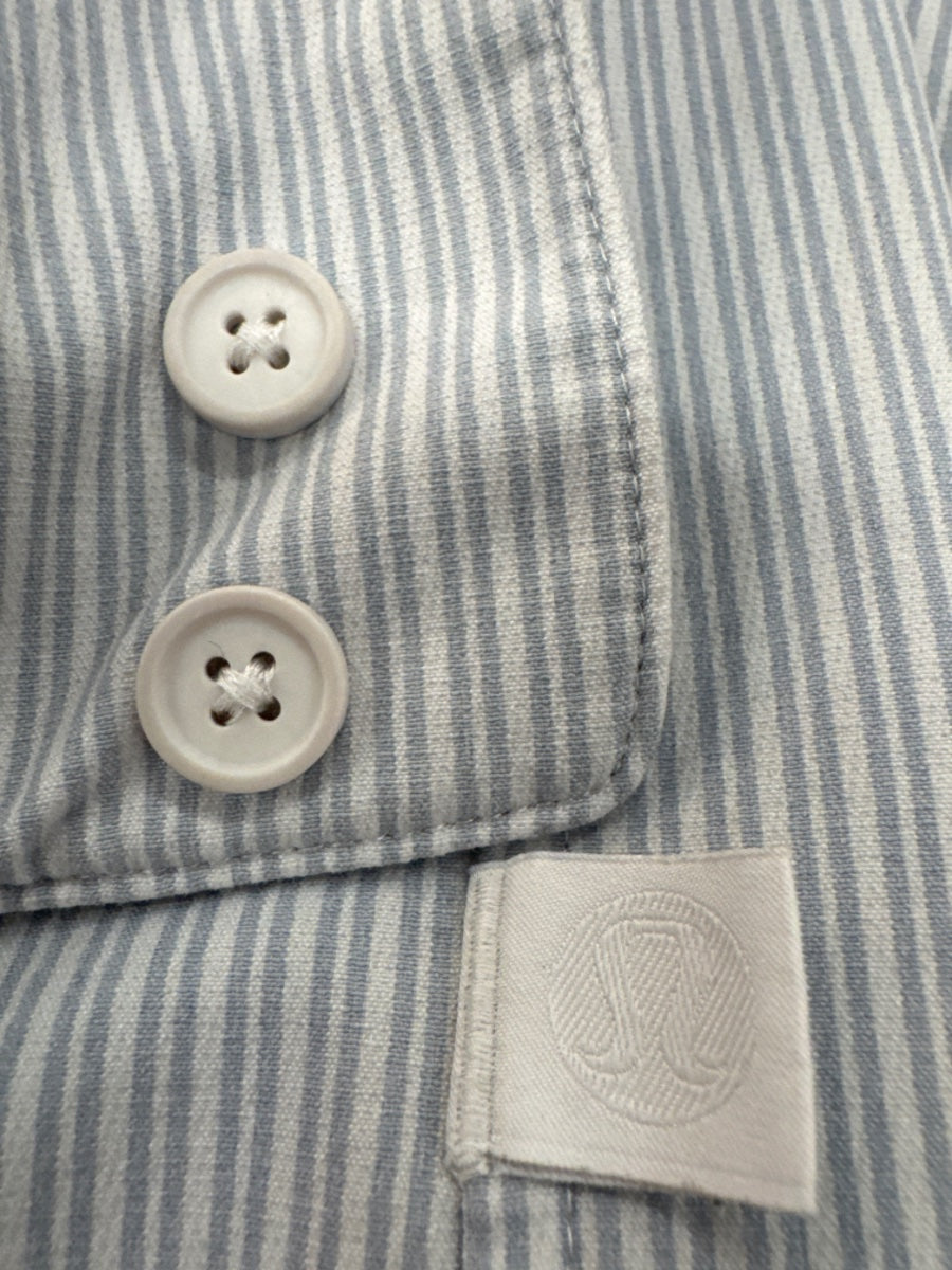 Lululemon · New Venture Long Sleeve Shirt · XS/S · Blue/White