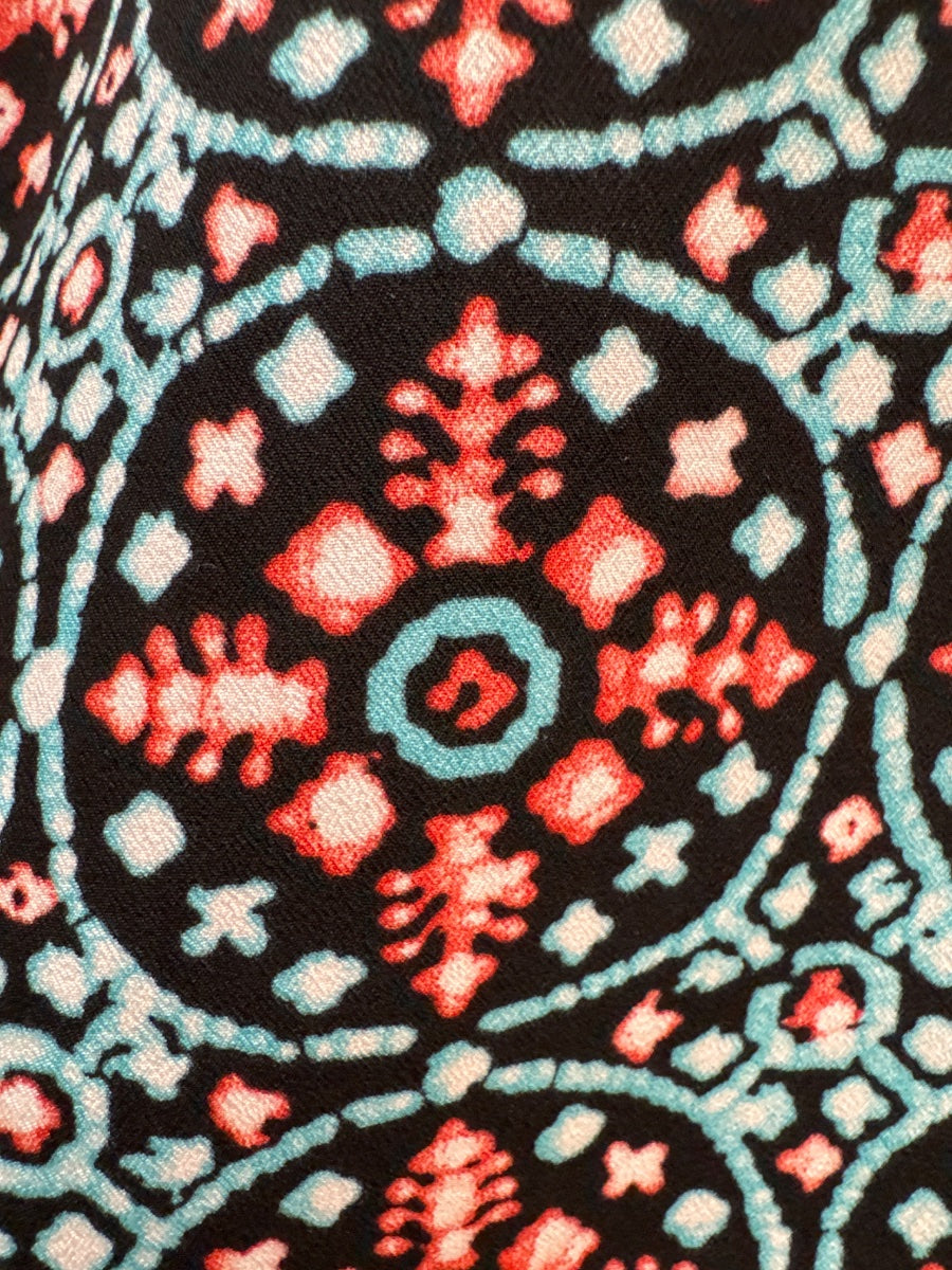 Michael Kors · Tile Print · XLarge · Black Teal
