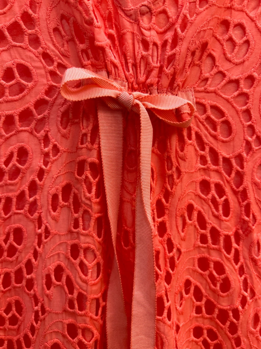 Sundance · Eyelet Lace Overlay · Small · Coral