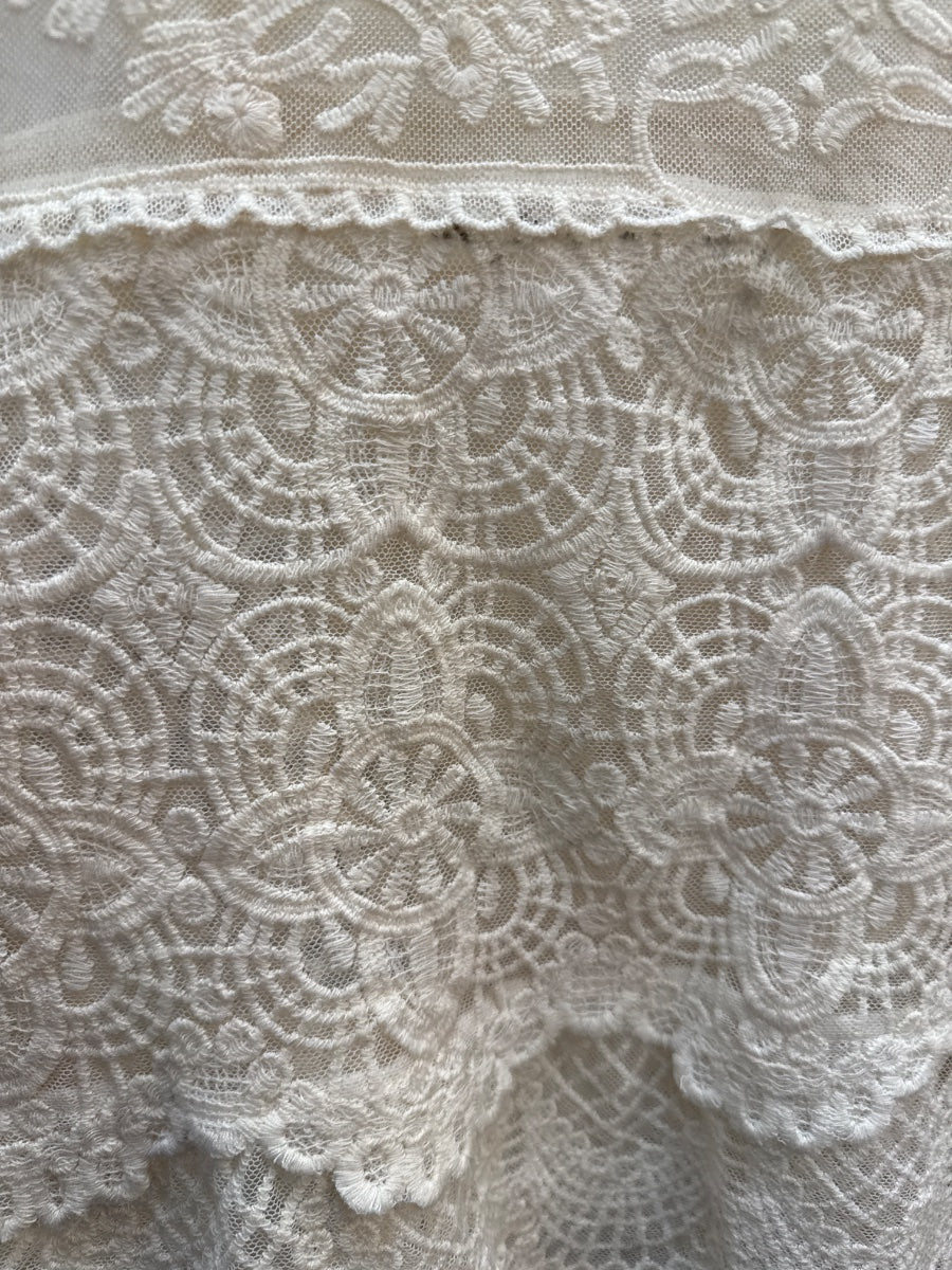 Sundance · Lace Sleeve Top · Small · Cream
